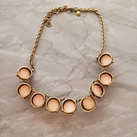 💕 J.Crew Light Blush Pink Enamal Dot Bubble Necklace 💕 - Picture 7 of 14